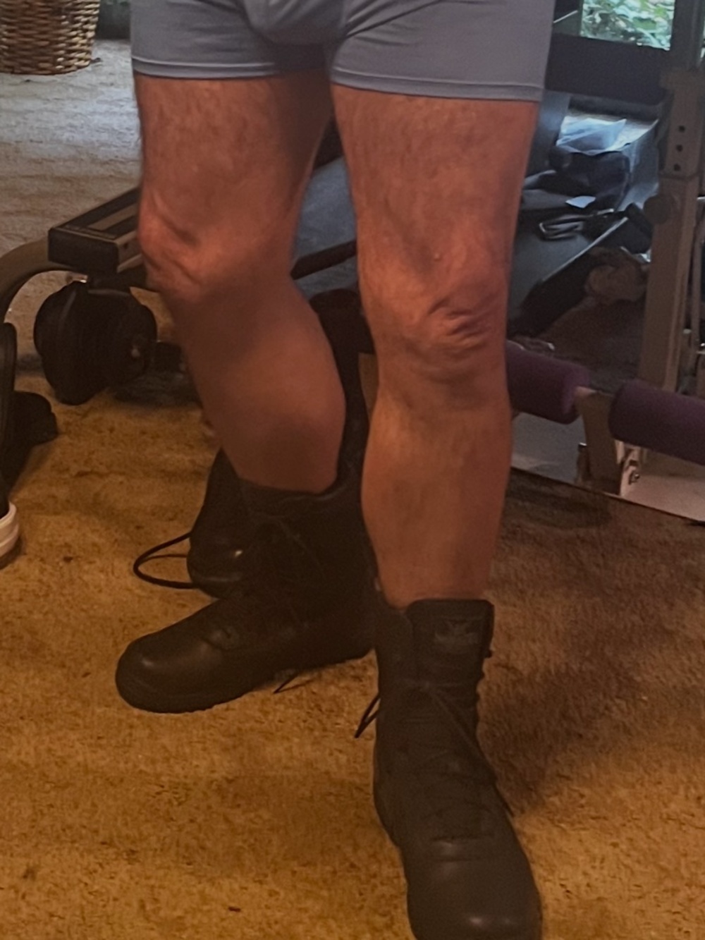 Black Boots PVC and Canvas 10.5 comfort and attitude!